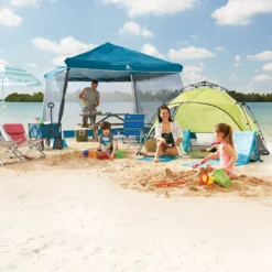 Woods Reign Instant 2-Door Screen House/Canopy Tent/Gazebo Camping Shelter, 12-ft X 12-ft 18 Woods Reign Instant 2-Door Screen House/Canopy Tent/Gazebo Camping Shelter, 12-ft X 12-ft -Woods Shop beach umbrella 6 3584a346 e3e6 47ab a51b 61d84443c4cc