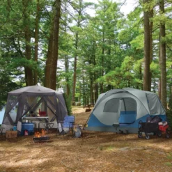 Woods Lodge Instant Pop-Up Screen House/Canopy Tent/Gazebo Camping Shelter, 11-ft X 9-ft 18 Woods Lodge Instant Pop-Up Screen House/Canopy Tent/Gazebo Camping Shelter, 11-ft X 9-ft -Woods Shop outbound quickcamp instant cabin tent 8 person 52c08707 aecd 44d0 980f 4994c79d0fd4 1