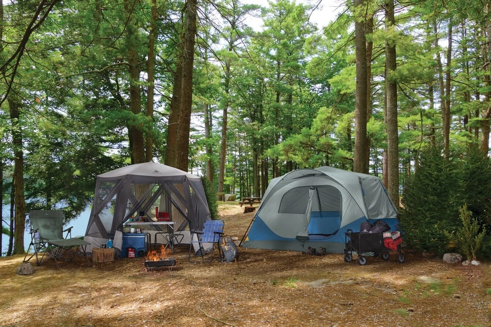 Woods Lodge Instant Pop-Up Screen House/Canopy Tent/Gazebo Camping Shelter, 11-ft X 9-ft 9 Woods Lodge Instant Pop-Up Screen House/Canopy Tent/Gazebo Camping Shelter, 11-ft X 9-ft - Image 7