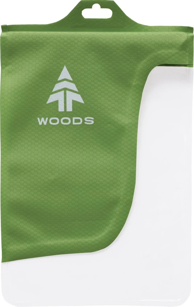 Woods Waterproof Tablet Dry Bag Pouch W/ Zip Seal & Velcro Roll Top Closure, Green 4 Woods Waterproof Tablet Dry Bag Pouch W/ Zip Seal & Velcro Roll Top Closure, Green - Image 2