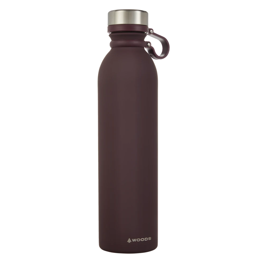 Woods™ Stainless Steel Insulated Rubberized Water Bottle, Assorted Colours, 1L 3 Woods™ Stainless Steel Insulated Rubberized Water Bottle, Assorted Colours, 1L