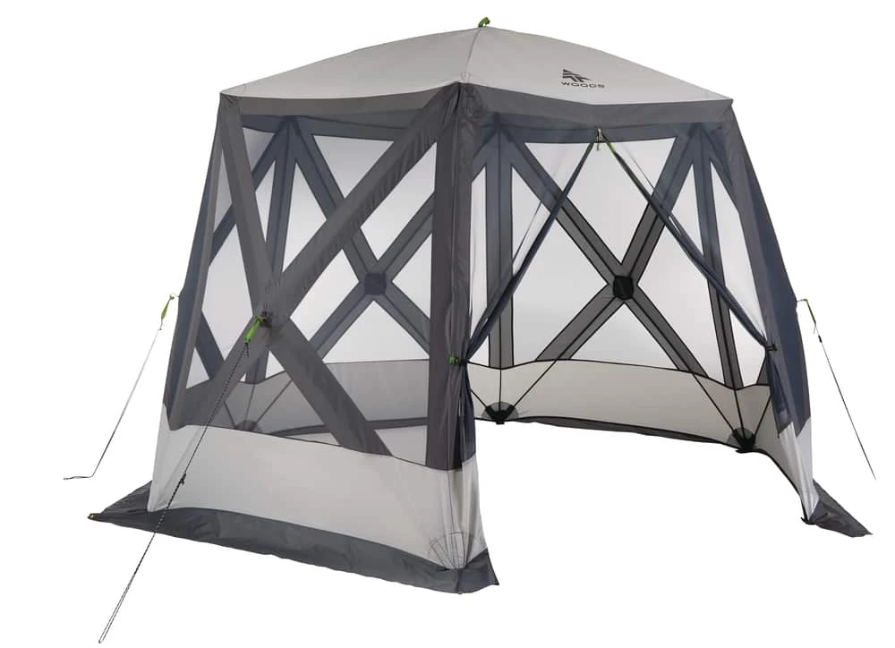 Woods Lodge Instant Pop-Up Screen House/Canopy Tent/Gazebo Camping Shelter, 11-ft X 9-ft 4 Woods Lodge Instant Pop-Up Screen House/Canopy Tent/Gazebo Camping Shelter, 11-ft X 9-ft - Image 2