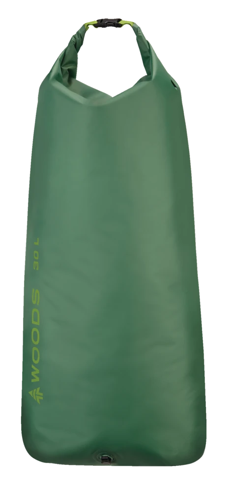 Woods Lightweight Waterproof Dry Bag W/ Valve For Camping, Hiking & Water Sports, 30-L, Green 3 Woods Lightweight Waterproof Dry Bag W/ Valve For Camping, Hiking & Water Sports, 30-L, Green