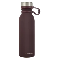 Woods™ Stainless Steel Insulated Rubberized Water Bottle, Assorted Colours, 600mL