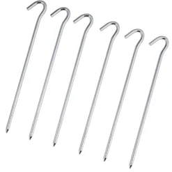 Woods Steel Hook-Top Tent Pegs/Stakes For Small Camping Tents & Tarps, 8-in, 6-pk 7 Woods Steel Hook-Top Tent Pegs/Stakes For Small Camping Tents & Tarps, 8-in, 6-pk -Woods Shop woods 8 tent pegs 6 pack 3e65744e be8f 44e0 8a9c 0870f0efb448