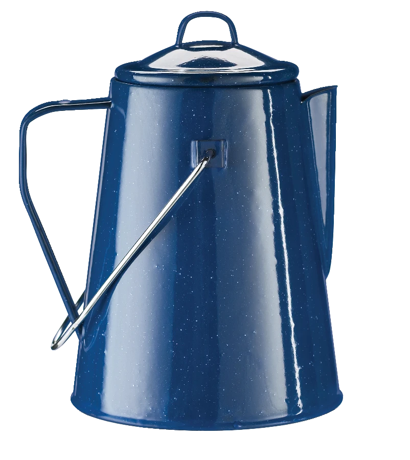 Woods™ Founder Enamel Camping Coffee Percolator, 9-Cups 4 Woods™ Founder Enamel Camping Coffee Percolator, 9-Cups - Image 2