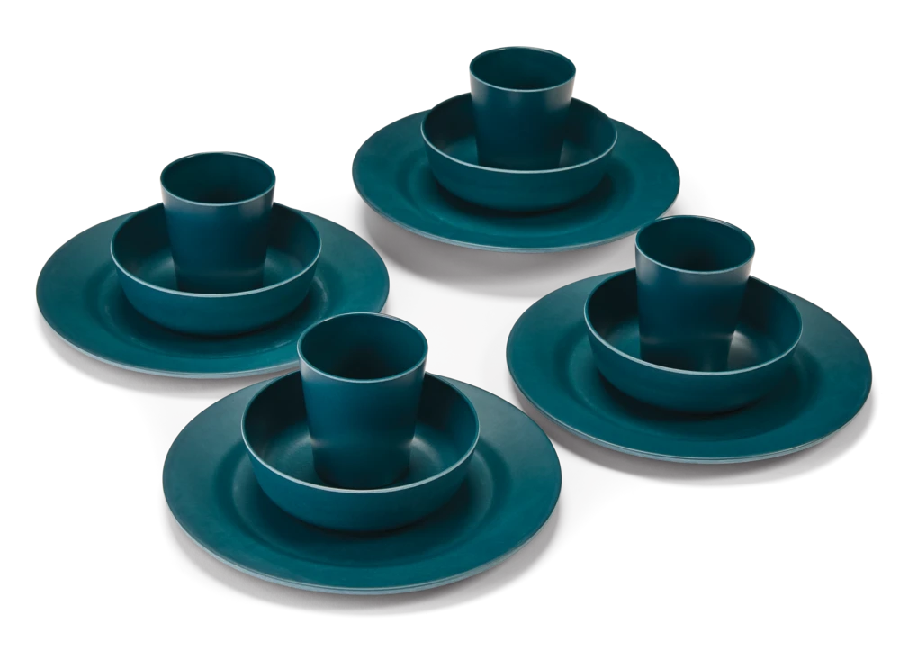 Woods™ Bamboo Fiber Camping Tableware Set, 12-pc 3 Woods™ Bamboo Fiber Camping Tableware Set, 12-pc