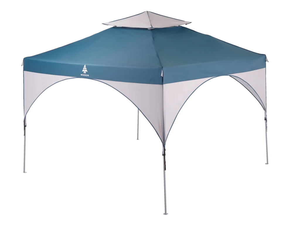 Woods Big Top Portable Instant Pop-Up Sun Shelter Canopy Tent W/ Wheeled Carry Bag, 10-ft X 10-ft 3 Woods Big Top Portable Instant Pop-Up Sun Shelter Canopy Tent W/ Wheeled Carry Bag, 10-ft X 10-ft