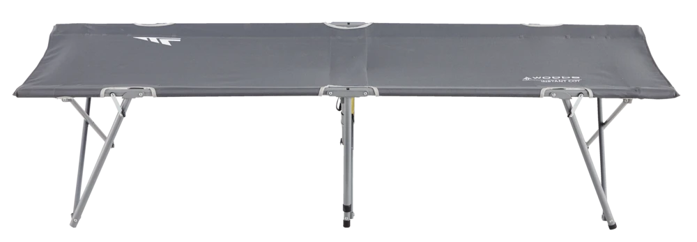 Woods Instant Standard Portable Folding Camping Cot Bed W/ Carry Case, Supports 300 Lbs, Grey 5 Woods Instant Standard Portable Folding Camping Cot Bed W/ Carry Case, Supports 300 Lbs, Grey - Image 3