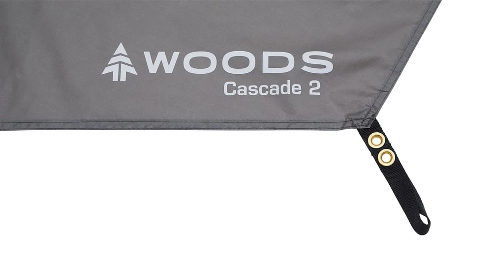 Woods Cascade 2-Person Waterproof Camping Tent Footprint/Ground Cloth Sheet W/ Stuff Sack 6 Woods Cascade 2-Person Waterproof Camping Tent Footprint/Ground Cloth Sheet W/ Stuff Sack - Image 4