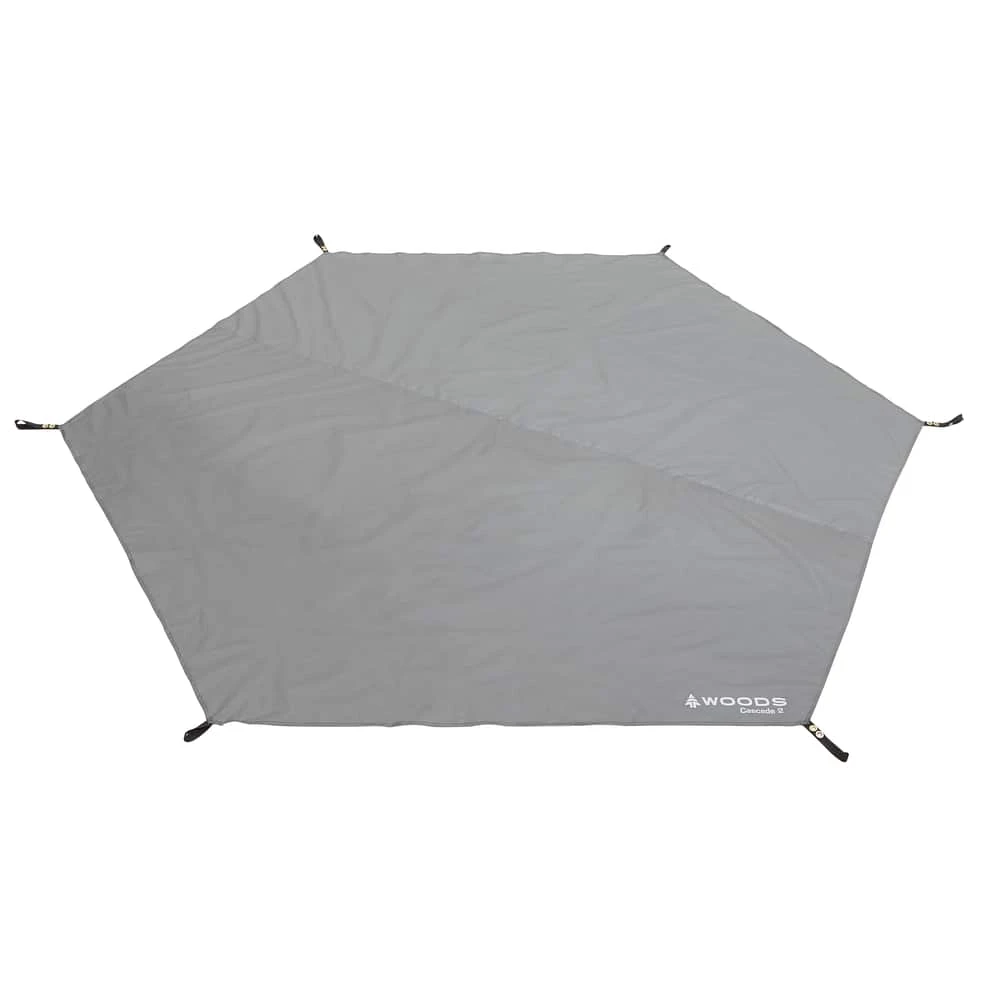 Woods Cascade 2-Person Waterproof Camping Tent Footprint/Ground Cloth Sheet W/ Stuff Sack 3 Woods Cascade 2-Person Waterproof Camping Tent Footprint/Ground Cloth Sheet W/ Stuff Sack