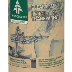 Woods Clear Lamp Oil, Kerosene-Based Fuel For Wick-Feeding Camping Lamps, 710-mL