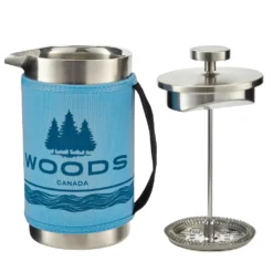 Woods™ Stainless Steel Insulated Double Wall Coffee Press -Woods Shop woods coffee press 3669ab34 8da1 47bd 835e 2720e71bf45f