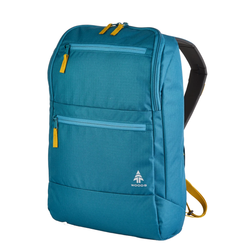 Woods Commuter Daypack, Recycled Compact Laptop Backpack For Travel/Work/School, Assorted, 18-L 3 Woods Commuter Daypack, Recycled Compact Laptop Backpack For Travel/Work/School, Assorted, 18-L