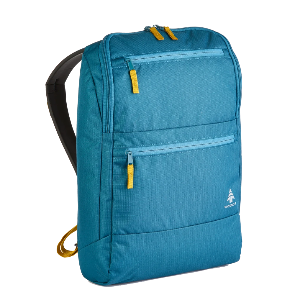 Woods Commuter Daypack, Recycled Compact Laptop Backpack For Travel/Work/School, Assorted, 18-L 5 Woods Commuter Daypack, Recycled Compact Laptop Backpack For Travel/Work/School, Assorted, 18-L - Image 3