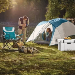 Woods Creekside 3-Season, 3-Person Camping Dome Tent W/ Canopy/Awning, Rain Fly & Carry Bag -Woods Shop woods creekside 3 person tent ac881e57 32fe 48e0 af3c dd3f566ef67d