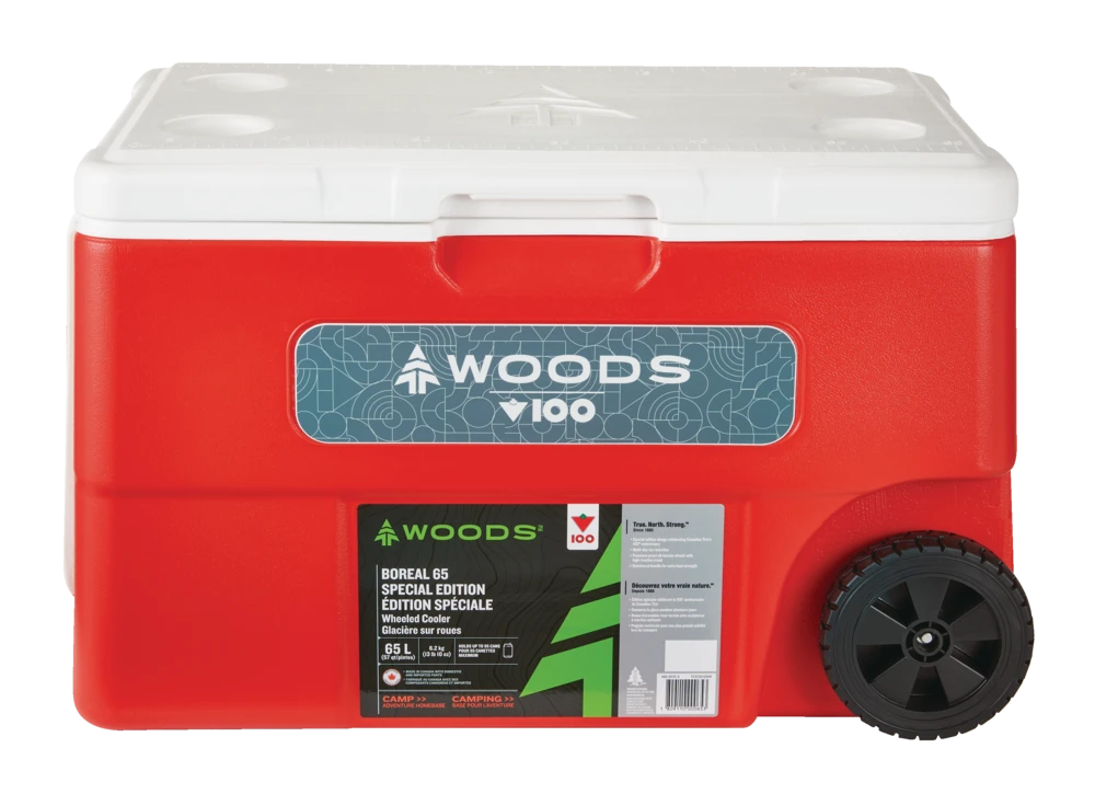 Woods™ Canadian Tire 100th Anniversary Special Edition Boreal Hard Cooler, 65-L 10 Woods™ Canadian Tire 100th Anniversary Special Edition Boreal Hard Cooler, 65-L - Image 8