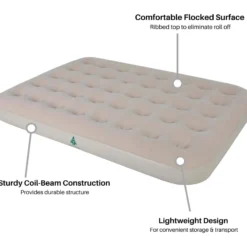 Woods Double Single-High Inflatable Air Mattress/Airbed W/ 2-in-1 Pump For AC/Car Outlet -Woods Shop woods double airbed with pump 71bd56d4 b62e 4a61 acfa b9b47ec6a230