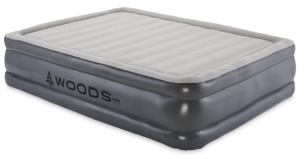 Woods Queen DreamTech Memory Foam Double-High Inflatable Air Mattress/Airbed W/ Built-In 120V Pump 3 Woods Queen DreamTech Memory Foam Double-High Inflatable Air Mattress/Airbed W/ Built-In 120V Pump