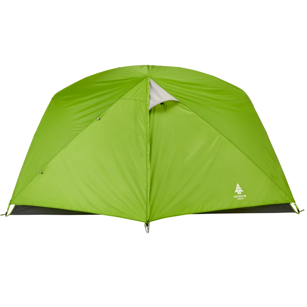 Woods Lookout 3-Season, 6-Person Camping Dome Tent W/ Vestibule, Rain Fly & Carry Bag 6 Woods Lookout 3-Season, 6-Person Camping Dome Tent W/ Vestibule, Rain Fly & Carry Bag - Image 4