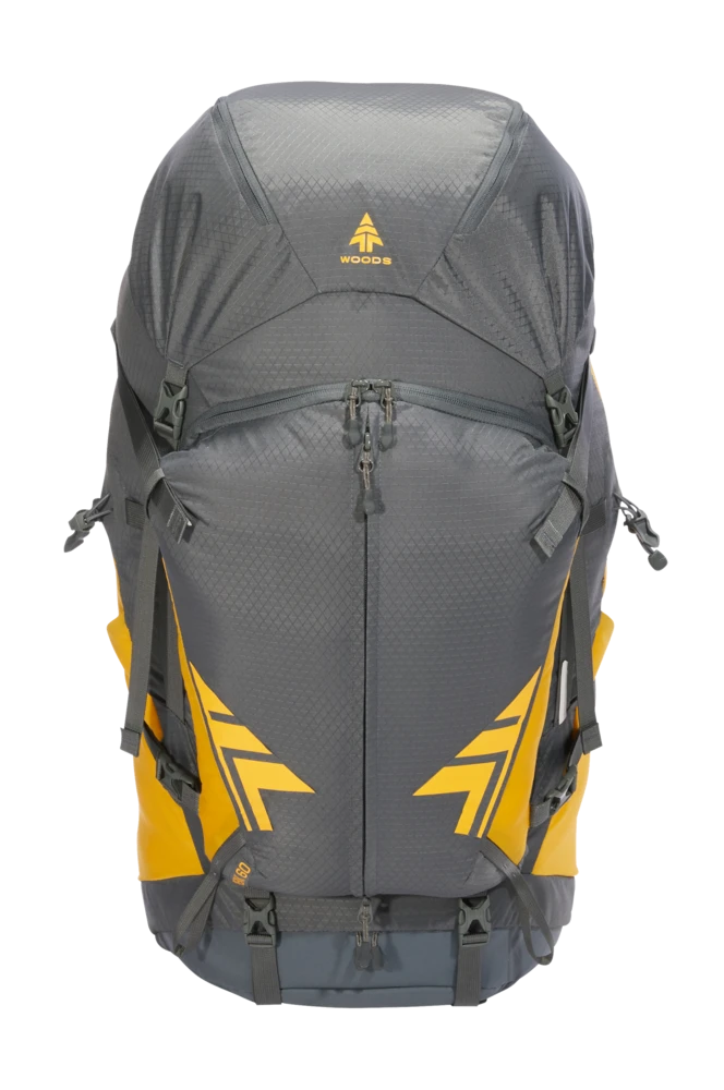 Woods Expedition Peak Lightweight Water-Resistant Backpack For Hiking/Camping/Travel, 60-L 4 Woods Expedition Peak Lightweight Water-Resistant Backpack For Hiking/Camping/Travel, 60-L - Image 2