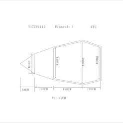Woods Pinnacle 4-Season, 4-Person Lightweight Camping Dome Tent W/ Vestibule, Rain Fly & Carry Bag -Woods Shop woods expedition pinnacle tent 4 person 633d2b88 d97c 409b b433 d79f85189c64