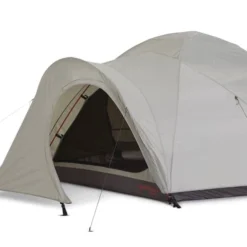 Woods Pinnacle 4-Season, 4-Person Lightweight Camping Dome Tent W/ Vestibule, Rain Fly & Carry Bag