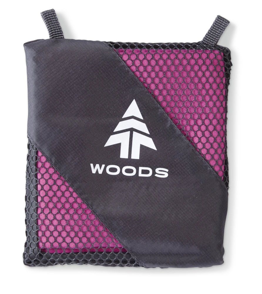Woods Compact Lightweight Microfibre Camping Hand Towel 15.75"x31.5", Absorbent & Fast-Drying, Assorted 3 Woods Compact Lightweight Microfibre Camping Hand Towel 15.75"x31.5", Absorbent & Fast-Drying, Assorted