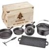 Woods™ Heritage Cast Iron Non-Stick Camping Cook Set 2 Woods™ Heritage Cast Iron Non-Stick Camping Cook Set -Woods Shop woods heritage cast iron cook set 9 piece 196c1f1f d2b2 47c7 9fd9 e31a1ff04c40