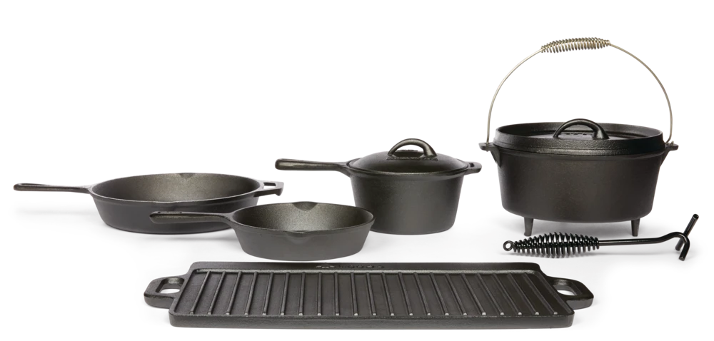 Woods™ Heritage Cast Iron Non-Stick Camping Cook Set 5 Woods™ Heritage Cast Iron Non-Stick Camping Cook Set - Image 3