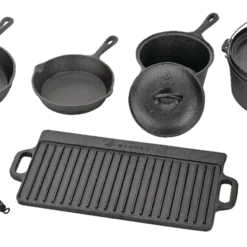 Woods™ Heritage Cast Iron Non-Stick Camping Cook Set 13 Woods™ Heritage Cast Iron Non-Stick Camping Cook Set -Woods Shop woods heritage cast iron cook set 9 piece bd5dedfc bd14 497f 9f35 6aa460ad812d