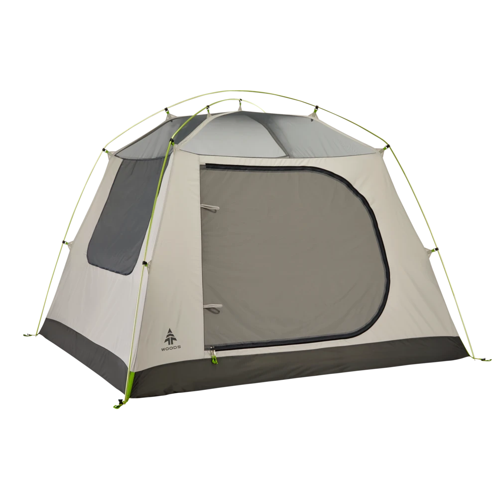 Woods Lookout 3-Season, 4-Person Camping Dome Tent W/ Vestibule, Rain Fly & Carry Bag 12 Woods Lookout 3-Season, 4-Person Camping Dome Tent W/ Vestibule, Rain Fly & Carry Bag - Image 10