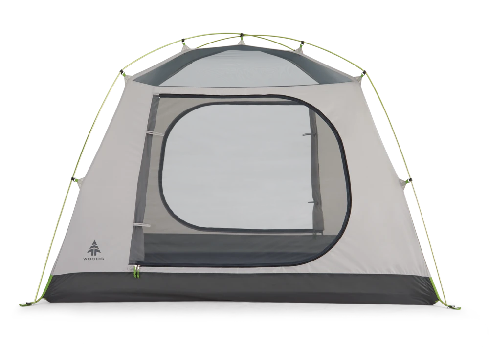 Woods Lookout 3-Season, 4-Person Camping Dome Tent W/ Vestibule, Rain Fly & Carry Bag 13 Woods Lookout 3-Season, 4-Person Camping Dome Tent W/ Vestibule, Rain Fly & Carry Bag - Image 11