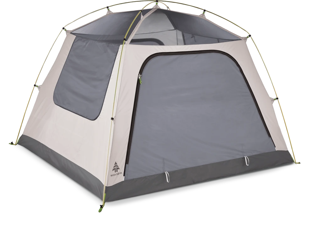 Woods Lookout 3-Season, 4-Person Camping Dome Tent W/ Vestibule, Rain Fly & Carry Bag 10 Woods Lookout 3-Season, 4-Person Camping Dome Tent W/ Vestibule, Rain Fly & Carry Bag - Image 8
