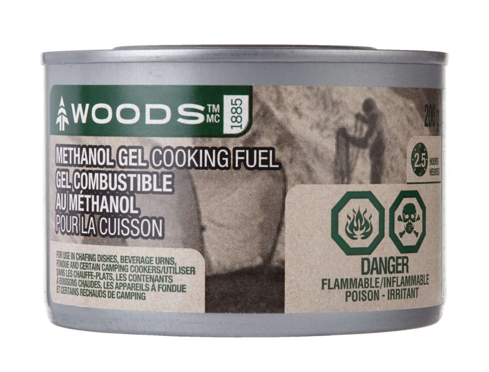 Woods 2.5-Hour Methanol Gel Cooking Fuel For Camping Cookers, Chafing Dishes & Fondue, 200-g, 3-pk 3 Woods 2.5-Hour Methanol Gel Cooking Fuel For Camping Cookers, Chafing Dishes & Fondue, 200-g, 3-pk