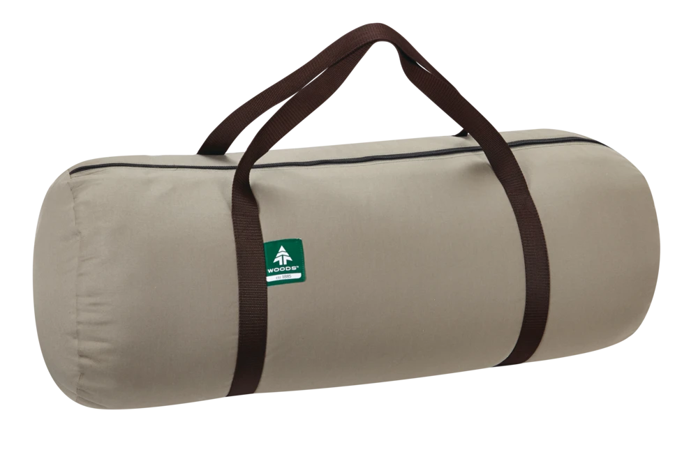 Woods Migrator Duck Print Insulated Cotton Canvas Cold Weather Sleeping Bag W/ Flannel Lining & Duffel Bag, -15°C 6 Woods Migrator Duck Print Insulated Cotton Canvas Cold Weather Sleeping Bag W/ Flannel Lining & Duffel Bag, -15°C - Image 4