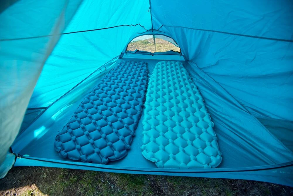 Woods Expedition Revo Single Thermal Inflatable Camping Sleeping Pad/Air Mat With Bellows Nylon Pump, 2.2-In 13 Woods Expedition Revo Single Thermal Inflatable Camping Sleeping Pad/Air Mat With Bellows Nylon Pump, 2.2-In - Image 11