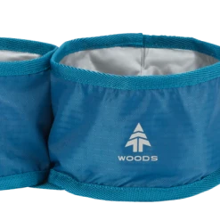 Woods PAW-THORN Collapsible Waterproof Dog Bowls, Camping And Travel, 2-Pack, 2-L Each