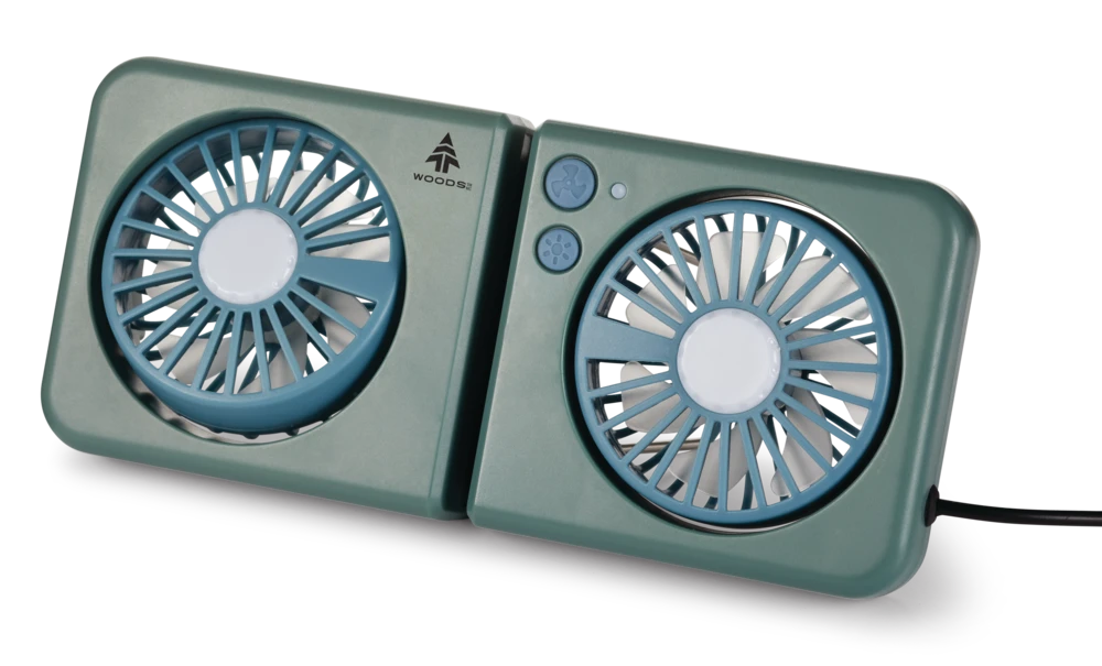 Woods™ Oroshi Battery-Powered Compact Camping Tent Fan & Tent Light W/ Power Bank 8 Woods™ Oroshi Battery-Powered Compact Camping Tent Fan & Tent Light W/ Power Bank - Image 6