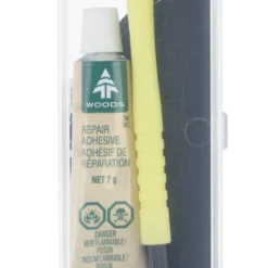 Woods Permanent Adhesive Seam & Hole Patch Field Repair Kit For Fabrics, Tents, Tarps & Boots