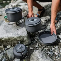 Woods™ Selkrik Aluminum Anodized Camping Cooking Set, Grey, 4-pc 11 Woods™ Selkrik Aluminum Anodized Camping Cooking Set, Grey, 4-pc -Woods Shop woods selkirk family pot set 6 piece 648d2465 fa56 4db3 88f8 594859d3a9e2