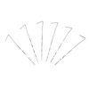 Woods Steel Tent Pegs/Stakes For Lightweight Camping Tents & Tarps, 7-in, 6-pk