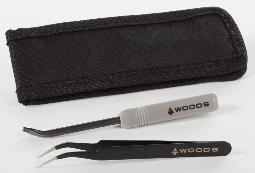 Woods Camping Tick Remover Set W/ Stainless Steel Tweezers, Prying Tool & Storage Case 3 Woods Camping Tick Remover Set W/ Stainless Steel Tweezers, Prying Tool & Storage Case