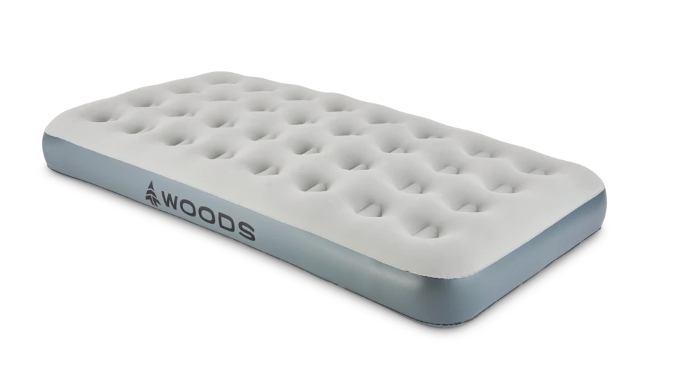 Woods Twin Single-High Inflatable Air Mattress/Airbed W/ 2-in-1 Pump For AC/Car Outlet 3 Woods Twin Single-High Inflatable Air Mattress/Airbed W/ 2-in-1 Pump For AC/Car Outlet