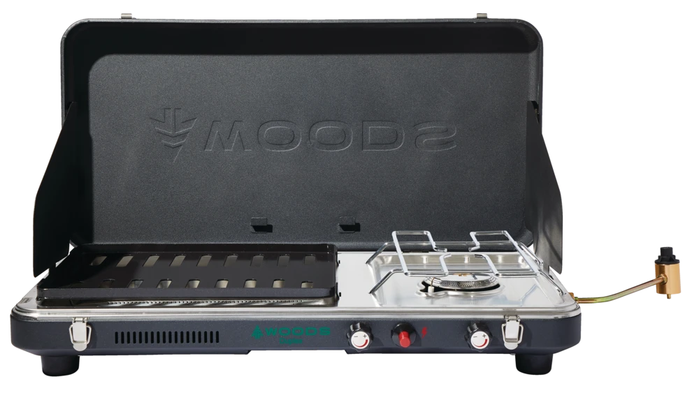Woods™ Twofold Grill/Burner 18,000 BTUs Propane Camp Stove 3 Woods™ Twofold Grill/Burner 18,000 BTUs Propane Camp Stove