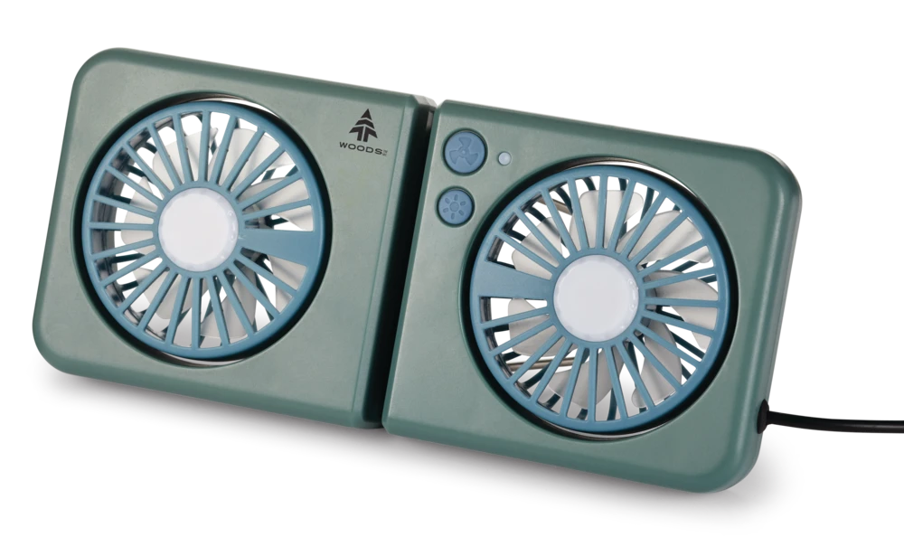 Woods™ Oroshi Battery-Powered Compact Camping Tent Fan & Tent Light W/ Power Bank 5 Woods™ Oroshi Battery-Powered Compact Camping Tent Fan & Tent Light W/ Power Bank - Image 3