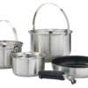 Woods™ Viand Stainless Steel Camping Pot Set, 4-pc -Woods Shop woods viand 4 piece camp pot set 49277e14 1e00 4300 95bd 72b6bb9611e4
