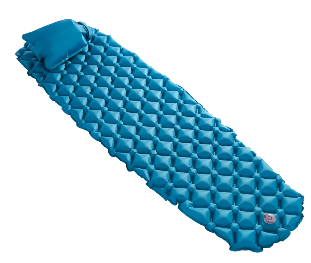 Woods Expedition Revo Single Thermal Inflatable Camping Sleeping Pad/Air Mat With Bellows Nylon Pump, 2.2-In 5 Woods Expedition Revo Single Thermal Inflatable Camping Sleeping Pad/Air Mat With Bellows Nylon Pump, 2.2-In - Image 3